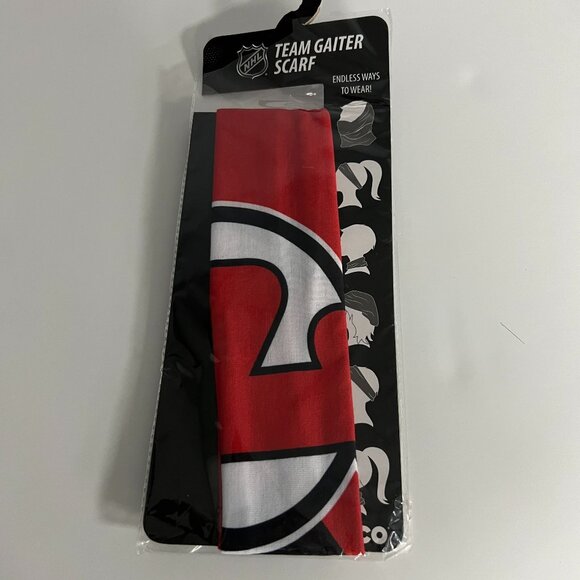 NJ Devils NHL Team Gaiter Scarf - Picture 2 of 3